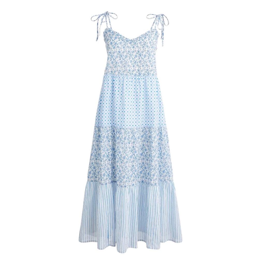J. Crew Dress Floral Stripes Medium